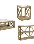 Holden - Square End Table - Rustic Blonde