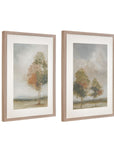 Quiet Meadow Framed Canvas Set of 4 - Cream