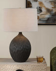 Levee - Satin Table Lamp - Black