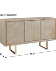 Maeva - 3 Door Cabinet - Light Wood