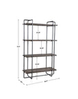 Stilo - Urban Industrial Etagere - Dark Brown