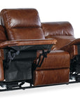 MS - Harlan Zero Gravity Power Sofa With Power Headrest - Dark Brown