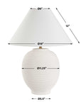 Rocio - Ceramic Table Lamp - White