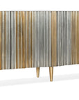 Melange - Apollo Credenza - Dark Gray / Gold
