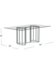 Sophia - Dining Table - Silver