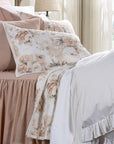 Colette - King Reversible Quilt Set Set of 3 - Blush
