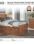 Solid Alder Storage Bed: Build Your Own Chest Bed
