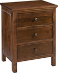 Heritage 3 Drawer Wide Nightstand