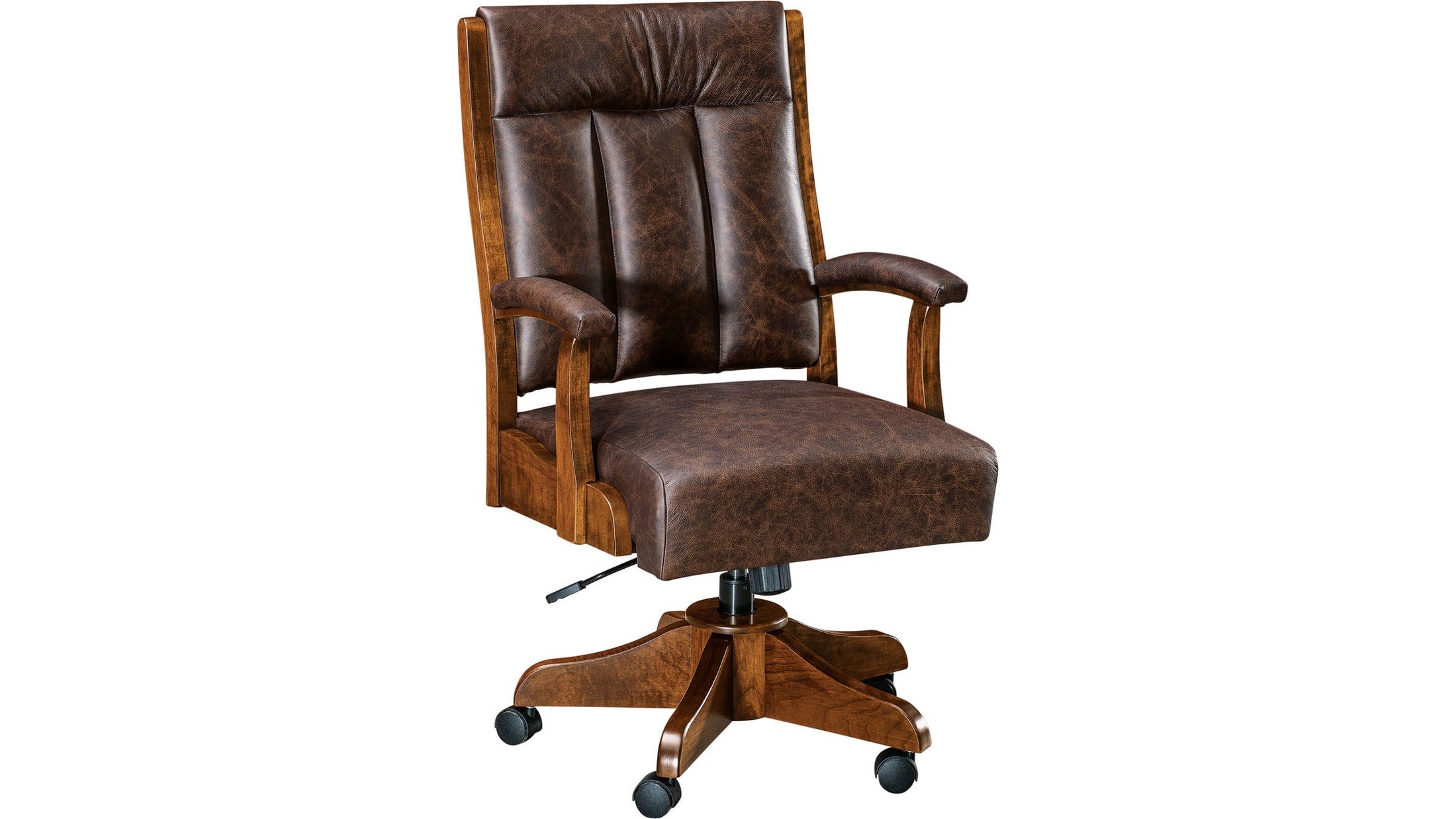 Bob Timberlake Dr. Redwine Leather Swivel Executive Chair – Eller