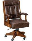 Bob Timberlake Dr. Redwine Leather Swivel Executive Chair