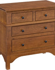 Leonhardt 4 Drawer Nightstand Bob Timberlake American Home Solid Wood