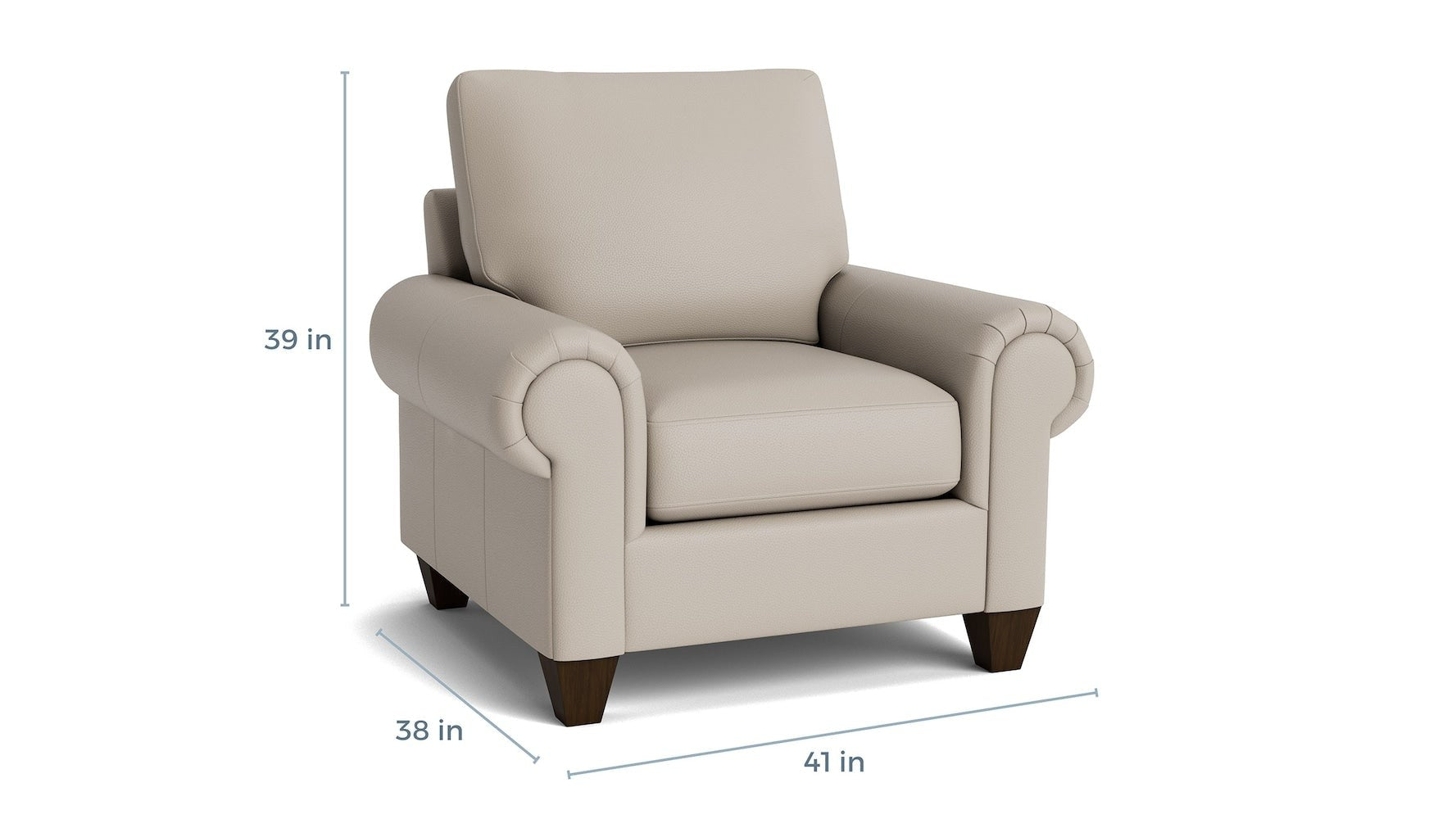 True Custom Panel Arm Accent Chair