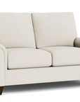 True Custom Large Panel Arm Loveseat