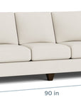 True Custom Large Panel Arm Sofa