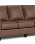 True Custom Leather Slope Arm Sofa