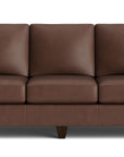 True Custom Leather Large Track Arm Sofa