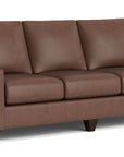 True Custom Leather Large Track Arm Sofa