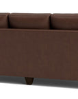 True Custom Leather Large Track Arm Sofa