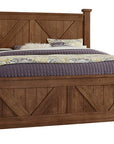 Cool Rustic X Bed with X Footboard