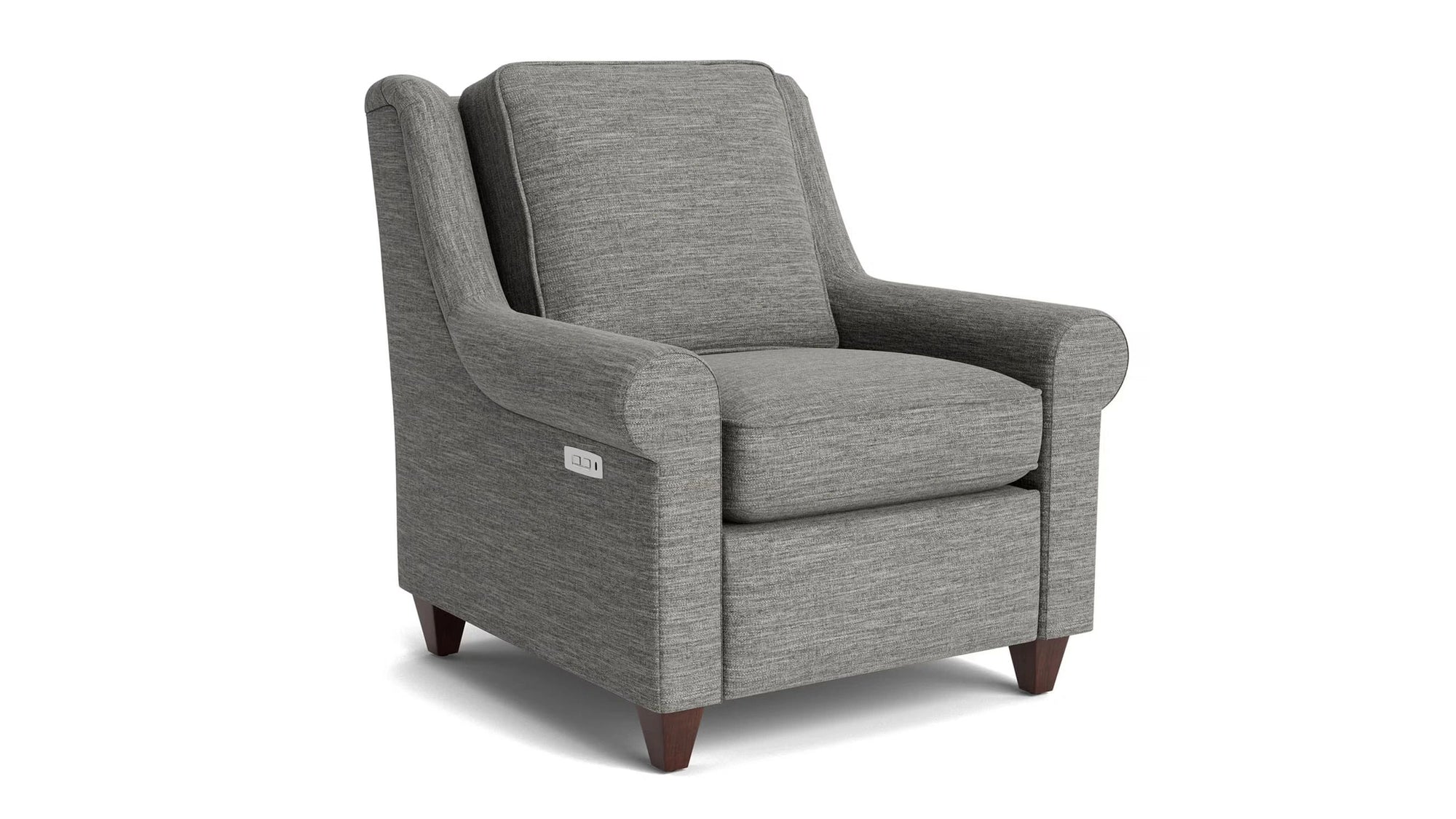 Magnificent Motion Fabric Sock Arm Power Wall Recliner