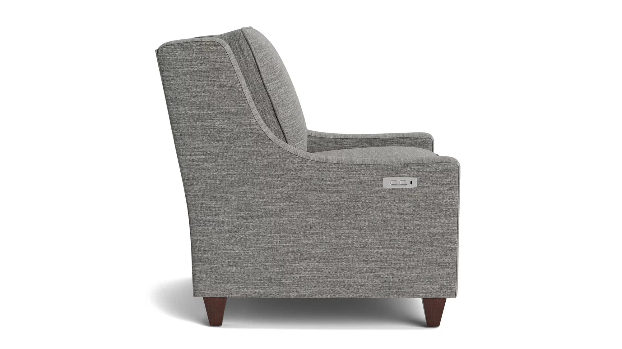 Magnificent Motion Fabric Slope Arm Power Wall Recliner