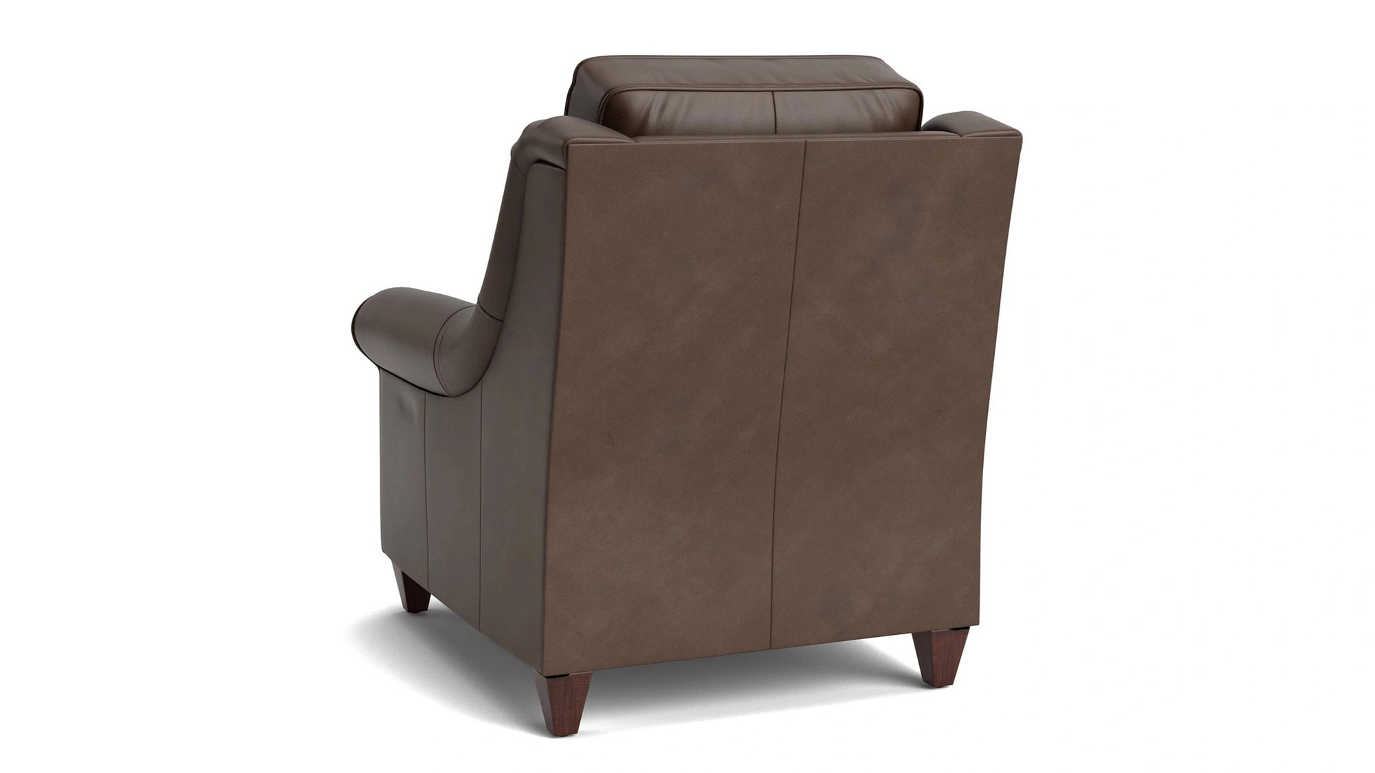 Magnificent Motion Leather Roll Arm Power Wall Recliner