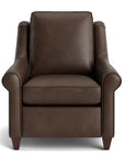 Magnificent Motion Leather Roll Arm Power Wall Recliner