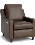 Magnificent Motion Leather Slope Arm Power Wall Recliner