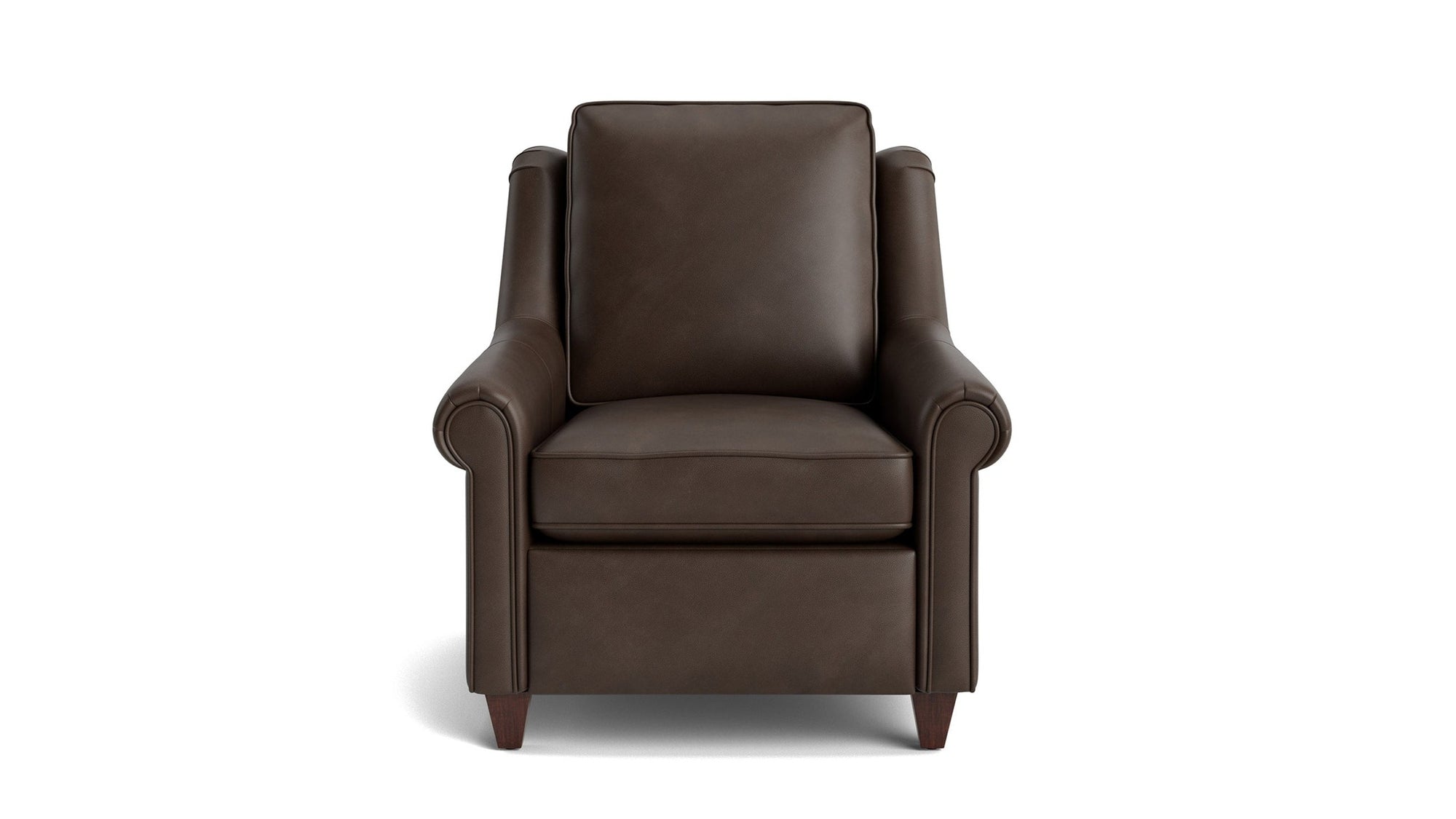 Magnificent Motion Leather Panel Arm Power Wall Recliner