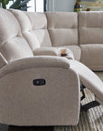 Maverly Reclining Sectional Heavily Cushioned Modular Comfort Sofa with Power Options