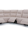 Maverly Reclining Sectional Heavily Cushioned Modular Comfort Sofa with Power Options