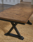 Stormy Ridge Trestle Table with Solid Hardwood Construction