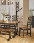 Stormy Ridge Trestle Table with Solid Hardwood Construction