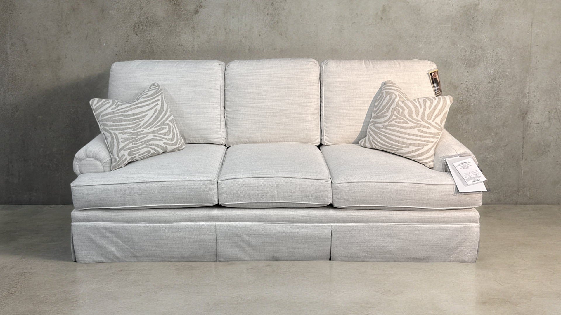 Final Closeout: Custom-Built Luxury Skirted Sofa