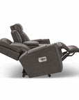 A86 Ovation Audio Motion Power Wall Reclining Loveseat w/ Console Headrest & Lumbar