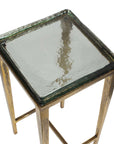 Preston - Square Accent Table - Brass,Gold