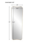 Belvoir - Large Mirror - Antique Brass