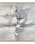 Quiet Reflection Framed Canvas - Silver