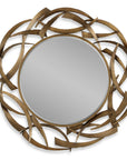 Cutting Edge - Bronze Round Mirror