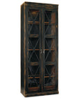 Sanctuary - 2-Door Thin Display Cabinet - Ebony