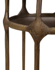 Moira - Side Table - White / Gold
