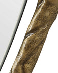 Twisted Branch - Oval Mirror - Gold