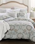 Dalia - Queen Duvet Cover Set Set of 3 - Light Blue