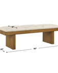 Haden - Upholstery Bench - White