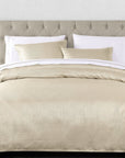 Marilyn Modern Bubble - Queen Duvet Cover Set Set of 3 - Gold