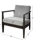 Brunei - Modern Accent Chair - Gray