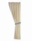 Beaufort - Natural Canvas Curtain Set Set of 2 - Multi