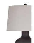 Volga - Table Lamp - Dark Gray / Beige