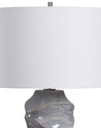 Waves - Table Lamp - Blue & White