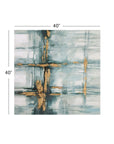 Mulligan Canvas Art - Gold